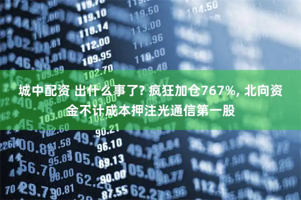 城中配资 出什么事了? 疯狂加仓767%, 北向资金不计成本押注光通信第一股